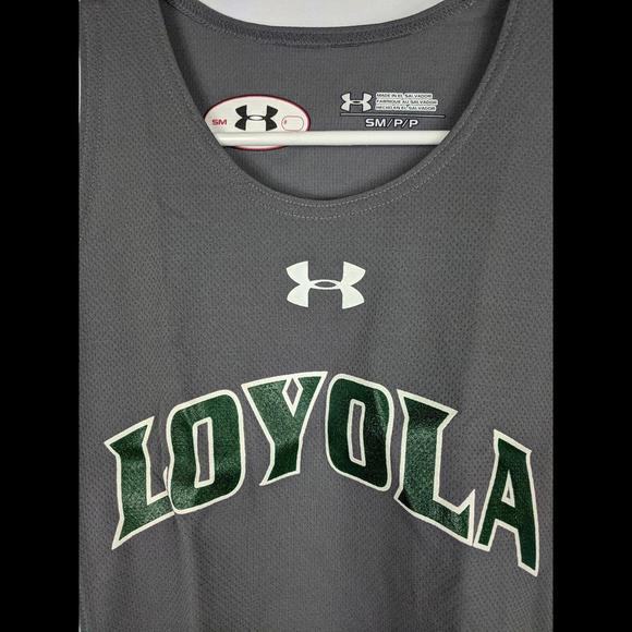 Gray Loyola Womens Track Jersey Singlet Small Under Armour - Picture 3 of 7